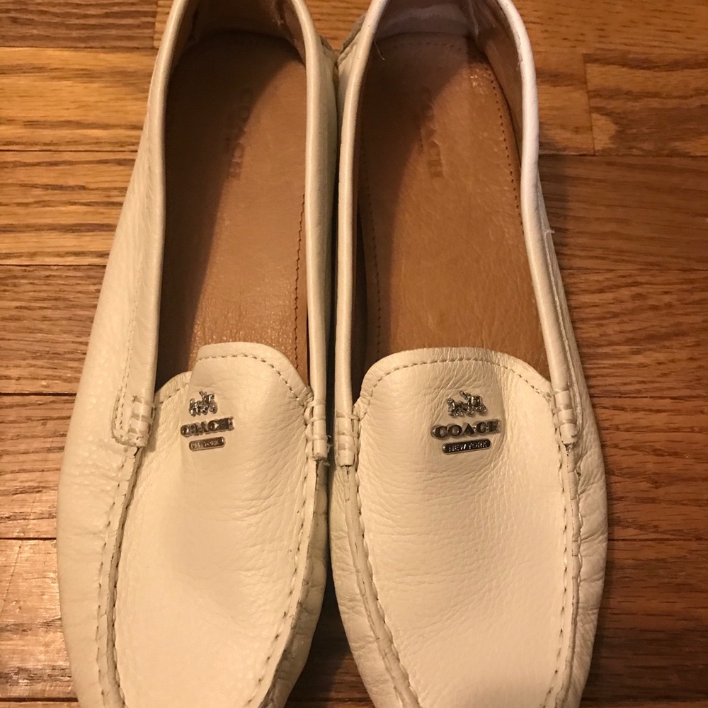 Coach Leather Moccasins Size 8